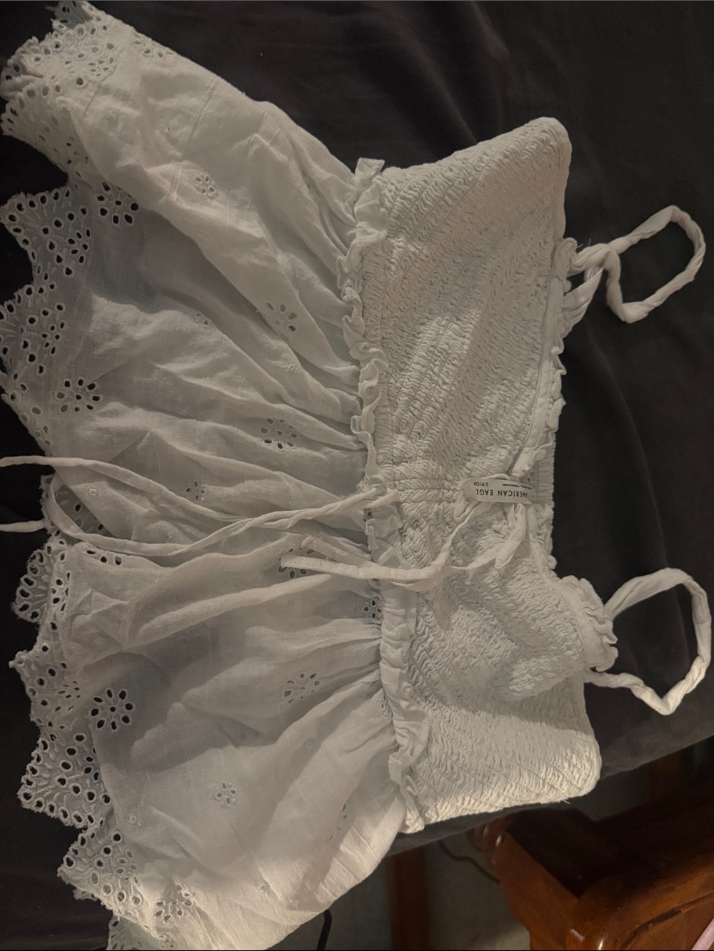 Girls' White Eyelet Sundress Spaghetti Strap (worn once and like brand new)